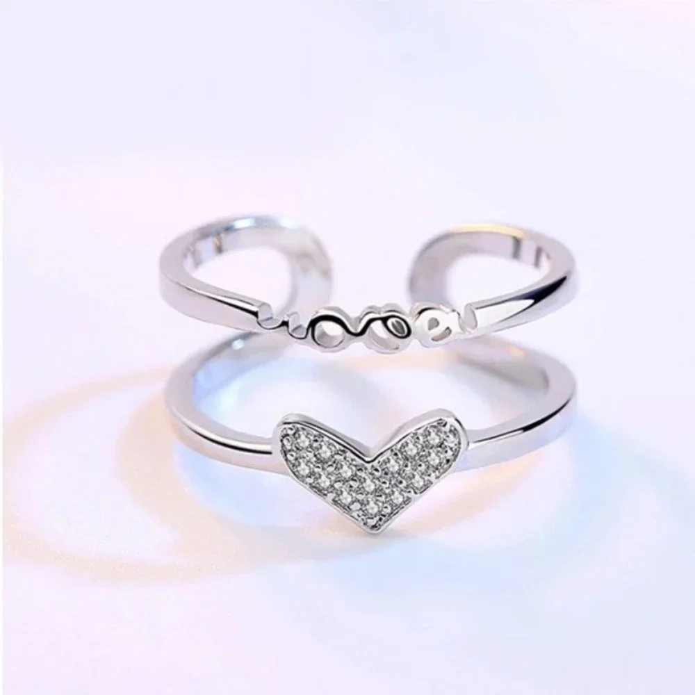 💎 925 Sterling Silver Bundle Necklace Earrings Bracelet And Ring Adjustable - Picture 6 of 9